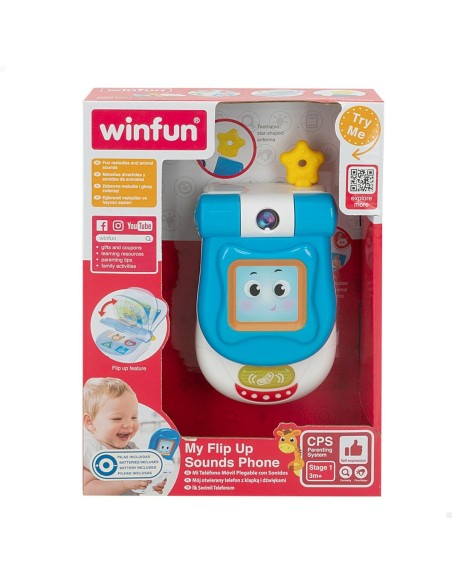 Toy telephone Winfun 7 x 13,5 x 4,1 cm (6 Units)