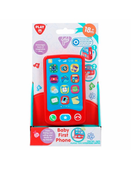 Toy telephone PlayGo Red 6,8 x 11,5 x 1,5 cm (6 Units)