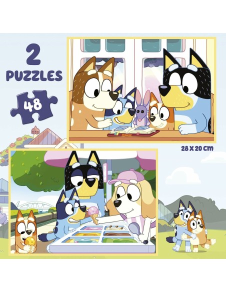 2-Puzzle Set Educa Bluey 48 Pieces