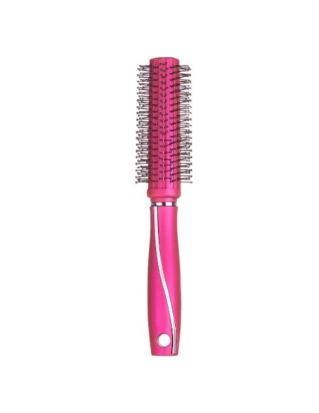 Round Brush Berilo 354 Fuchsia Silicone Plastic (12 Units)