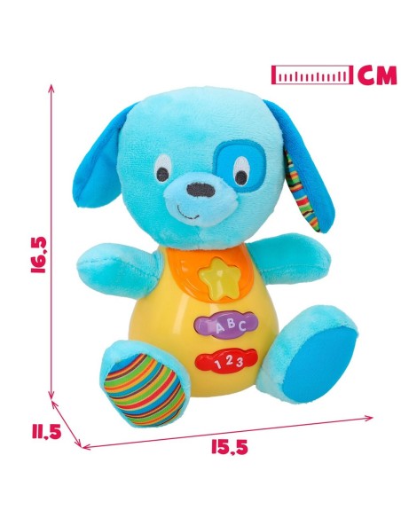 Soft toy with sounds Winfun Dog 15,5 x 16,5 x 11,5 cm (6 Units)