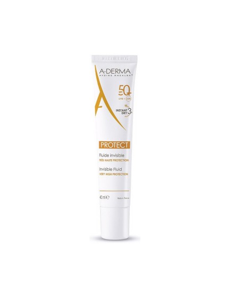 Facial Sun Cream A-Derma Protect Fluide Invisible Spf 50 40 ml