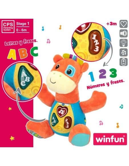 Soft toy with sounds Winfun Giraffe 18 x 19 x 8,5 cm (6 Units)