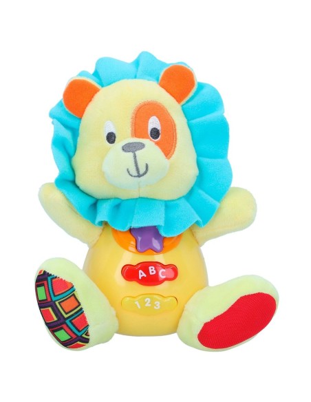 Soft toy with sounds Winfun Lion 15 x 15 x 9 cm (6 Units)