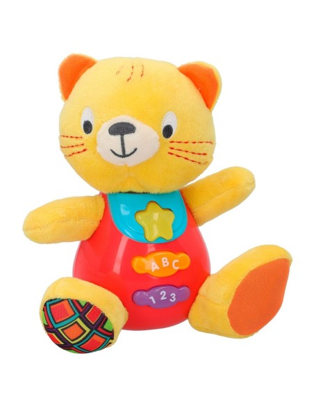 Soft toy with sounds Winfun Cat 16 x 17,5 x 10,5 cm (6 Units)