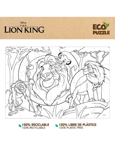 Child's Puzzle The Lion King Double-sided 24 Pieces 70 x 1,5 x 50 cm (12 Units)