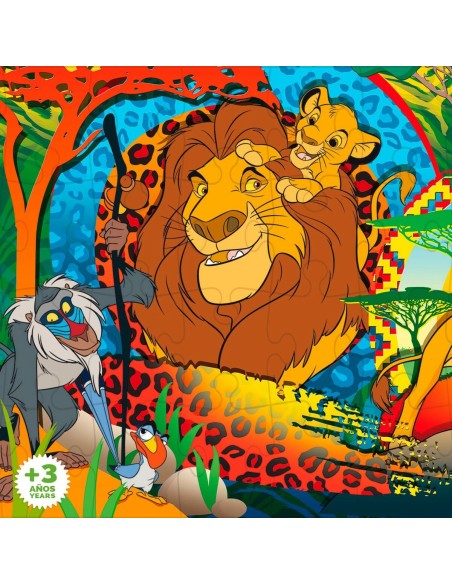 Child's Puzzle The Lion King Double-sided 24 Pieces 70 x 1,5 x 50 cm (12 Units)