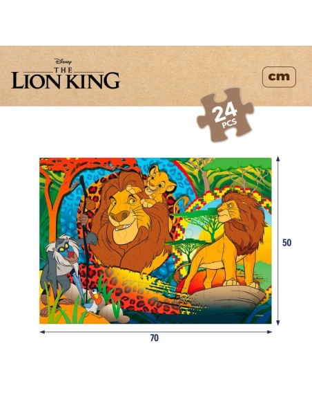 Child's Puzzle The Lion King Double-sided 24 Pieces 70 x 1,5 x 50 cm (12 Units)