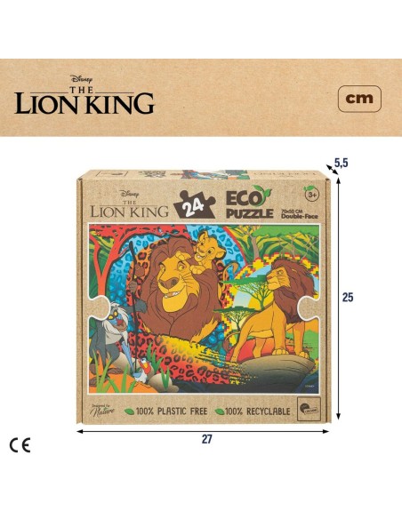 Child's Puzzle The Lion King Double-sided 24 Pieces 70 x 1,5 x 50 cm (12 Units)