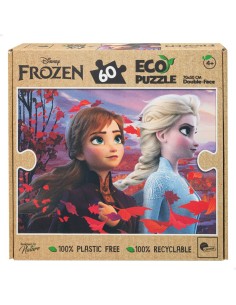 Child's Puzzle Frozen Double-sided 60 Pieces 70 x 1,5 x 50 cm (12 Units) 2