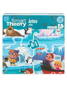 Child's Puzzle Colorbaby Artic 4-in-1 174 Pieces 136 x 34 cm (6 Units) 2
