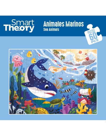 Child's Puzzle Colorbaby Sea Animals 60 Pieces 60 x 44 cm (6 Units)
