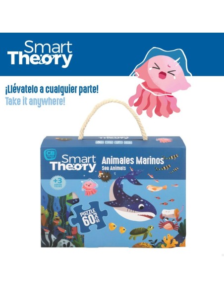 Child's Puzzle Colorbaby Sea Animals 60 Pieces 60 x 44 cm (6 Units)