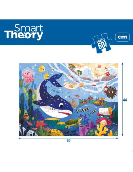 Child's Puzzle Colorbaby Sea Animals 60 Pieces 60 x 44 cm (6 Units)