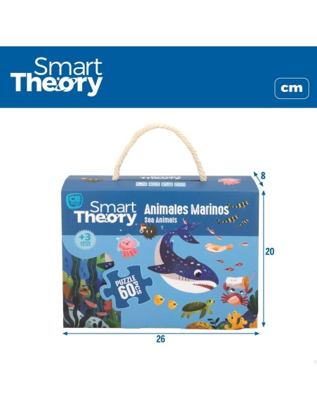 Child's Puzzle Colorbaby Sea Animals 60 Pieces 60 x 44 cm (6 Units)