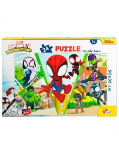 Child's Puzzle Spidey Double-sided 50 x 35 cm 24 Pieces (12 Units) 2