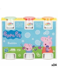Bubble blower set Peppa Pig 3 Pieces 60 ml (24 Units)