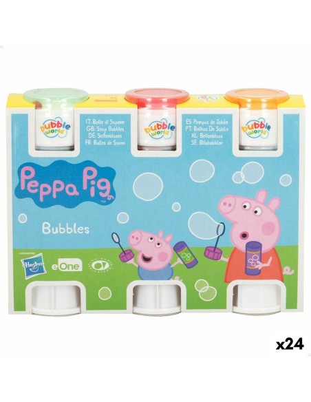 Bubble blower set Peppa Pig 3 Pieces 60 ml (24 Units)