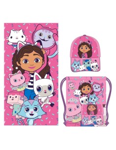 Bath towel Gabby's Dollhouse Pink