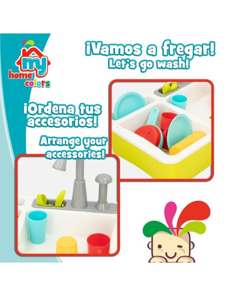 Toy kitchen Colorbaby 22 Pieces 42 x 29 x 28 cm Accessories Sink