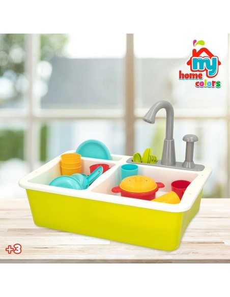 Toy kitchen Colorbaby 22 Pieces 42 x 29 x 28 cm Accessories Sink