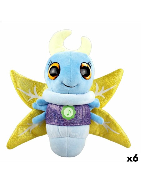 Fluffy toy Eolo Firefly Blue 33 x 27 x 13,5 cm (6 Units)