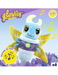 Fluffy toy Eolo Firefly Blue 33 x 27 x 13,5 cm (6 Units) 2