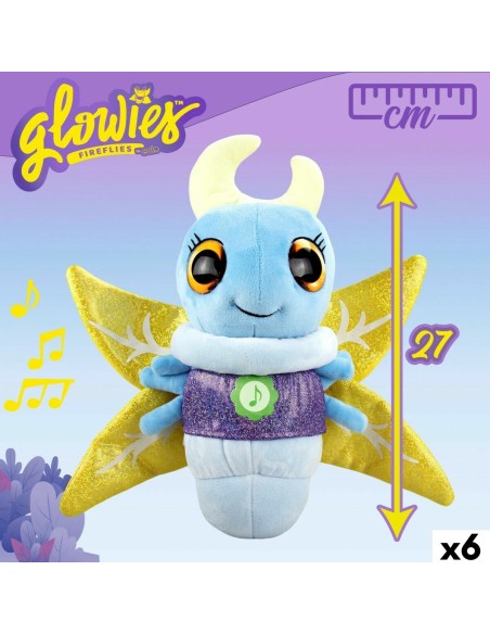 Fluffy toy Eolo Firefly Blue 33 x 27 x 13,5 cm (6 Units)