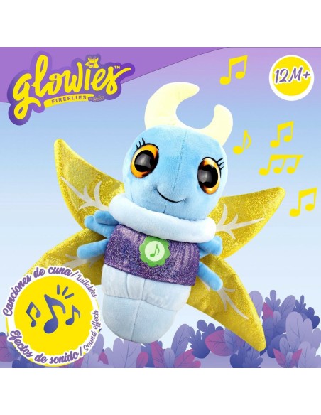 Fluffy toy Eolo Firefly Blue 33 x 27 x 13,5 cm (6 Units)