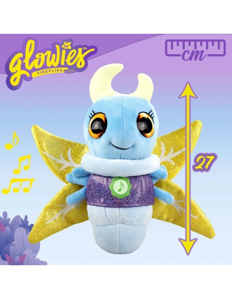 Fluffy toy Eolo Firefly Blue 33 x 27 x 13,5 cm (6 Units)