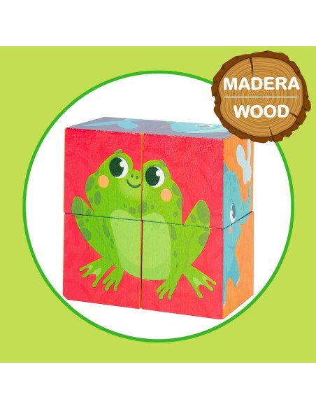 3D Puzzle Lisciani 4 Pieces 22 x 23 x 1 cm (6 Units) animals