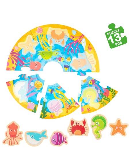 Child's Puzzle Lisciani Navy 13 Pieces 33 x 1 x 32 cm (6 Units)