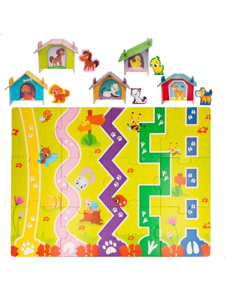 Child's Puzzle Lisciani Farm 27 Pieces 48 x 1 x 36 cm (6 Units)