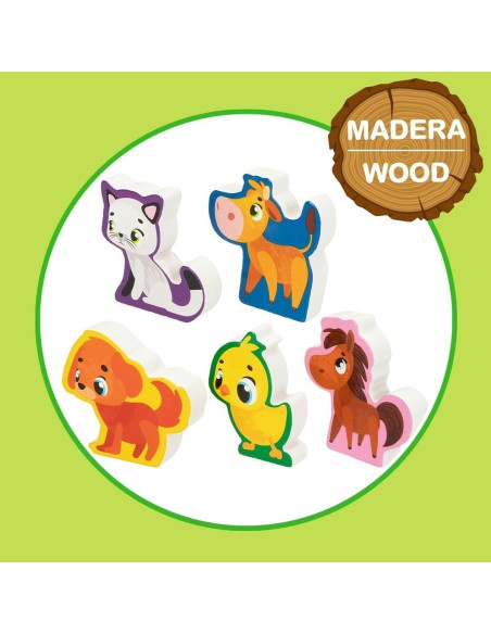 Child's Puzzle Lisciani Farm 27 Pieces 48 x 1 x 36 cm (6 Units)