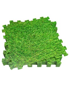 Child's Puzzle Aktive Grass 8 Pieces Eva Rubber 50 x 0,4 x 50 cm (4 Units) 2