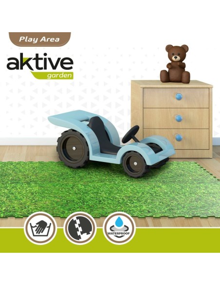 Child's Puzzle Aktive Grass 8 Pieces Eva Rubber 50 x 0,4 x 50 cm (4 Units)