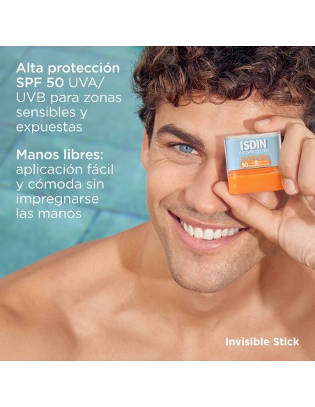 Sunscreen stick Isdin Invisible Stick Spf 50 10 g