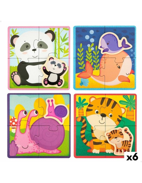Child's Puzzle Lisciani animals 16 Pieces 16 x 1 x 16 cm (6 Units)