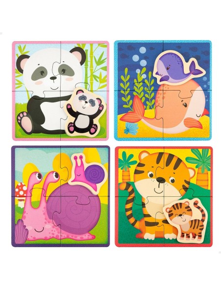 Child's Puzzle Lisciani animals 16 Pieces 16 x 1 x 16 cm (6 Units)