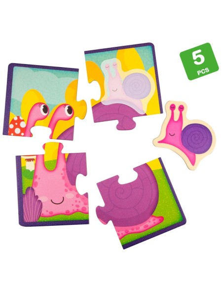 Child's Puzzle Lisciani animals 16 Pieces 16 x 1 x 16 cm (6 Units)