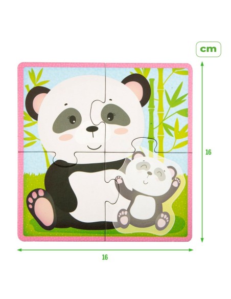 Child's Puzzle Lisciani animals 16 Pieces 16 x 1 x 16 cm (6 Units)