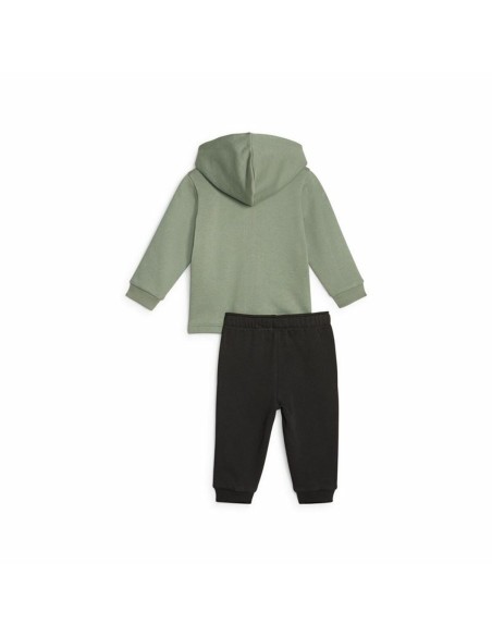 Baby's Tracksuit Puma Minicats Colorblockk Black Green