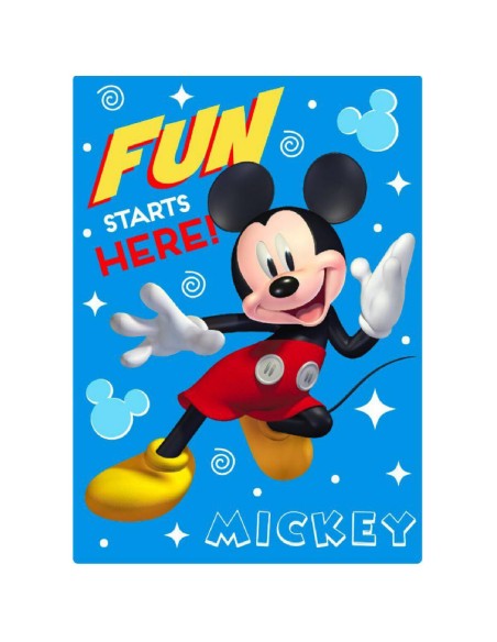 Blanket Mickey Mouse Only one 100 x 140 cm Navy Blue Polyester