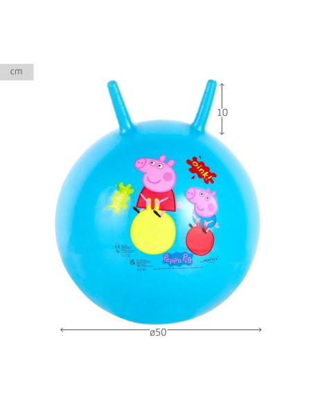 Jumping Ball Peppa Pig Ø 45 cm Blue (10 Units)