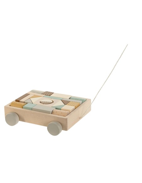 Wooden Game Home ESPRIT Yellow Brown Natural Mint