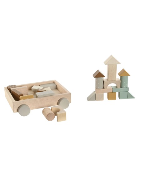 Wooden Game Home ESPRIT Yellow Brown Natural Mint