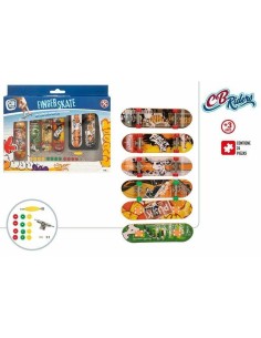 Finger skateboard set Colorbaby 10 x 3 cm 24 Pieces 2