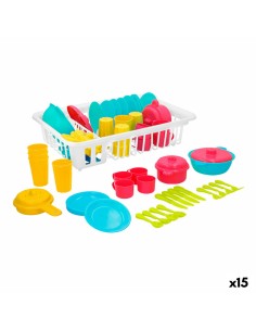 Children’s Dinner Set Colorbaby Toy Drainer 35 Pieces (15 Units)