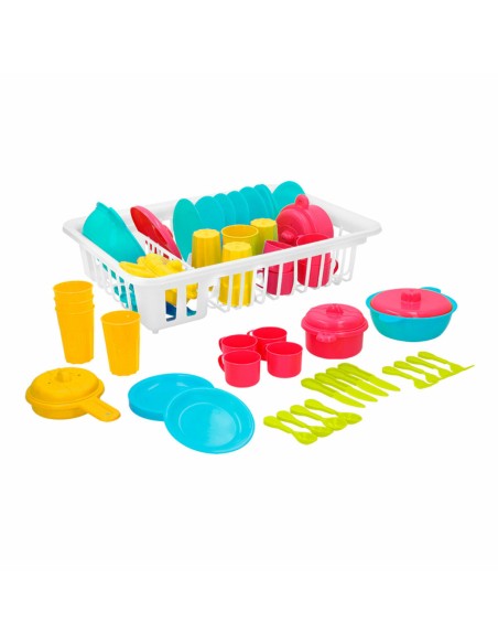 Children’s Dinner Set Colorbaby Toy Drainer 35 Pieces (15 Units)