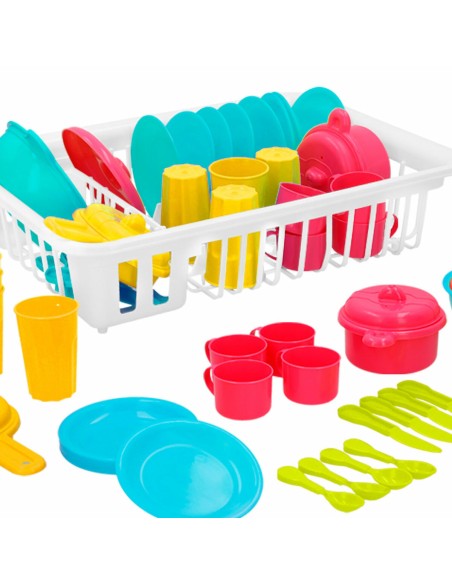 Children’s Dinner Set Colorbaby Toy Drainer 35 Pieces (15 Units)